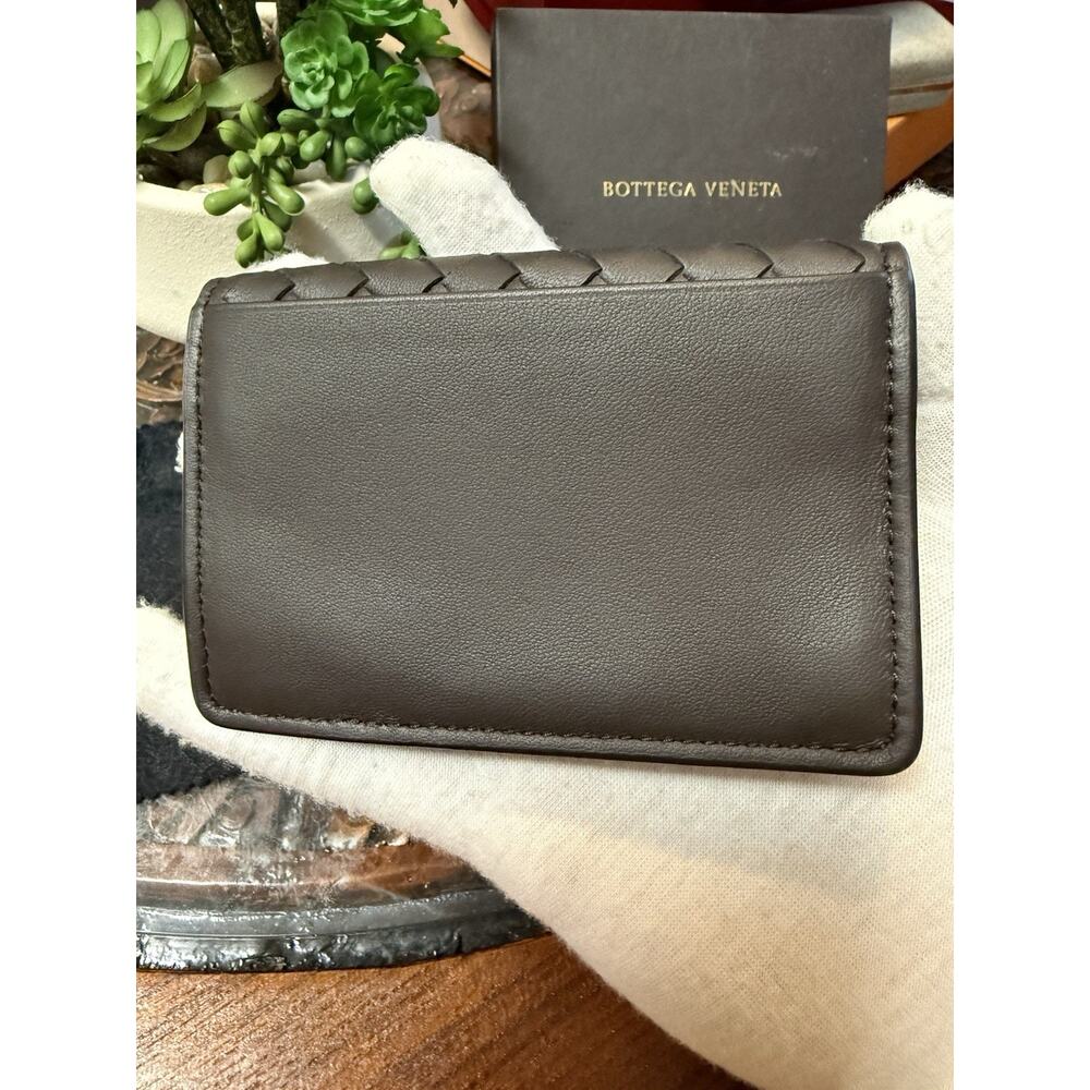 BOTTEGA VENETA Card Case Intrecciato Lambskin Leather With Box And Dust Bag - Picture 3 of 10